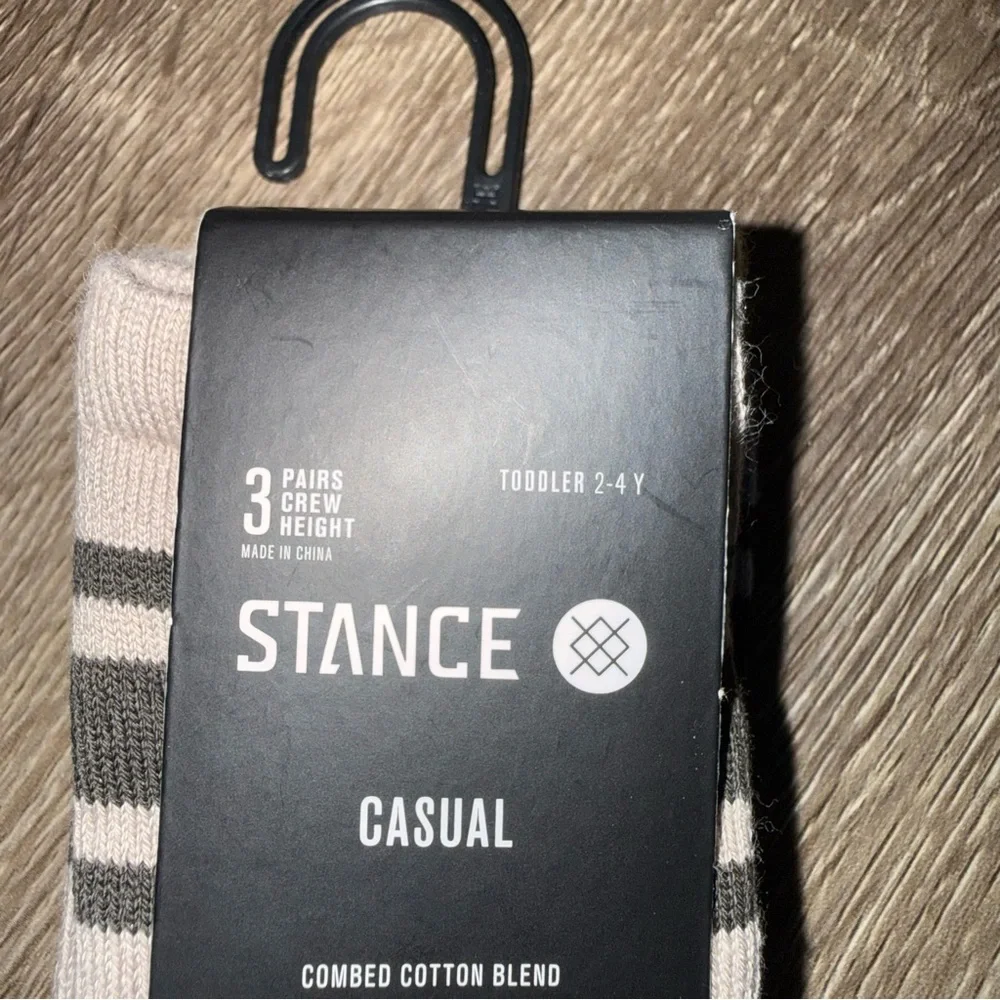 🆕 Stance Toddler Crew Socks 3 Pack Casual Mid Cushion 2–4Y Cotton Blend